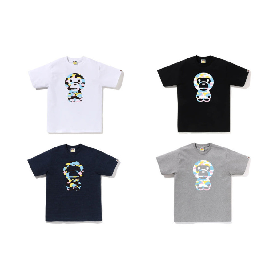 베이프 뉴멀티 카모 빅 베이비 마일로 반팔 티셔츠 4컬러 2M30110009