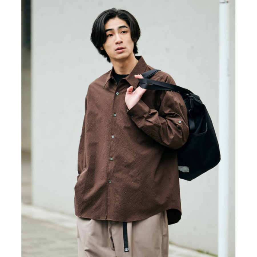 프릭스스토어 에어라이드 릴렉스핏 포켓터블 2WAY 롤업 시어 사커 셔츠 4컬러 1201248900297