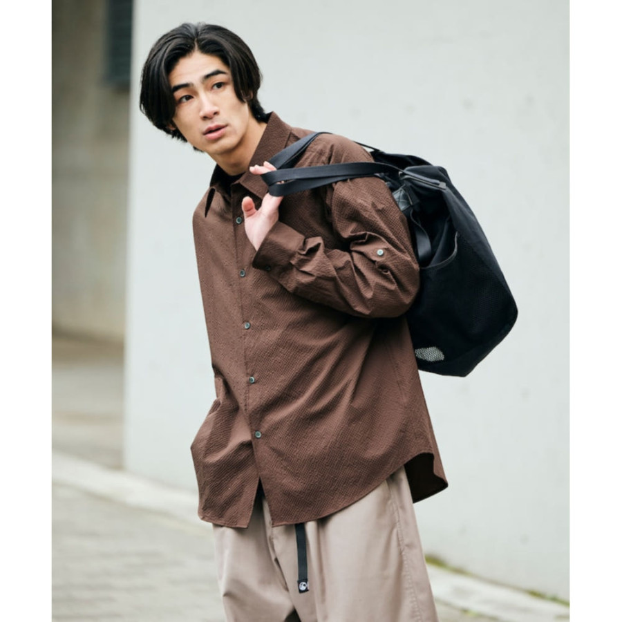 프릭스스토어 에어라이드 릴렉스핏 포켓터블 2WAY 롤업 시어 사커 셔츠 4컬러 1201248900297