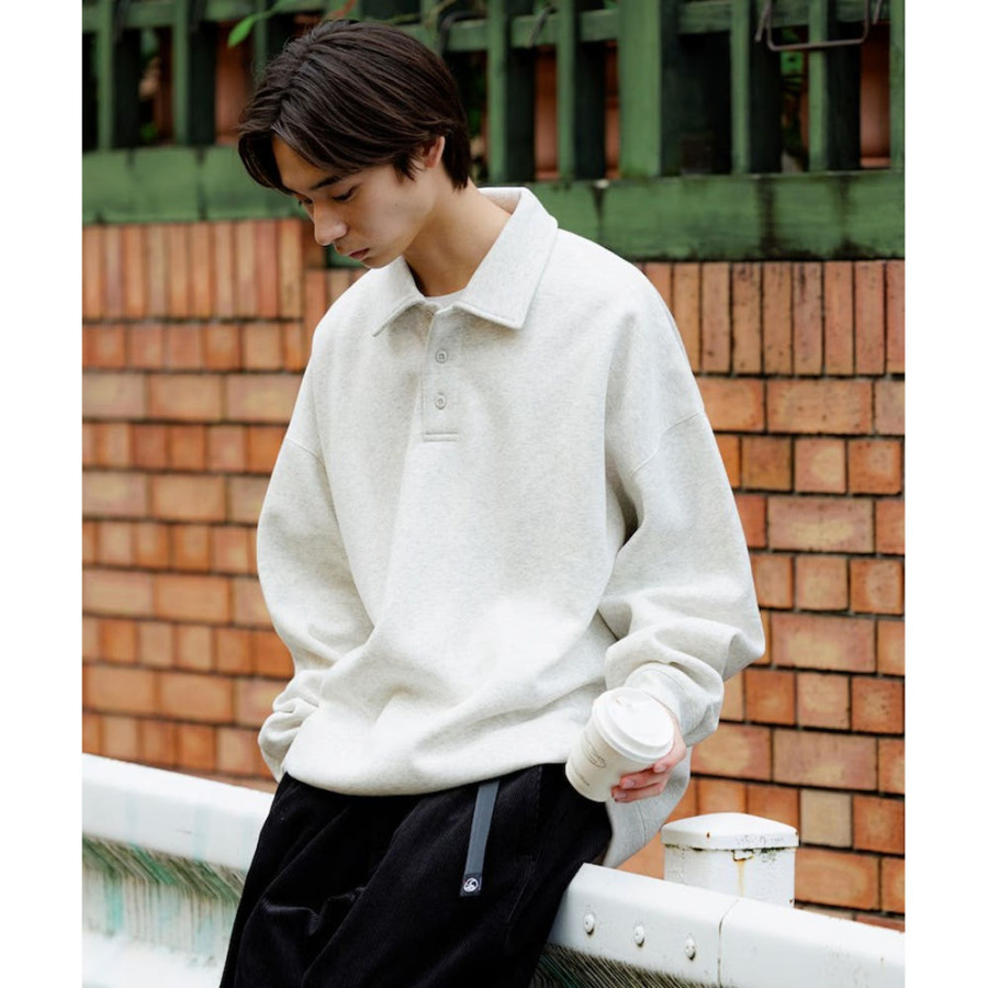 프릭스스토어 릴렉스핏 스핀들 폴로 카라 스웨트 헴코드 4컬러 1223248901269