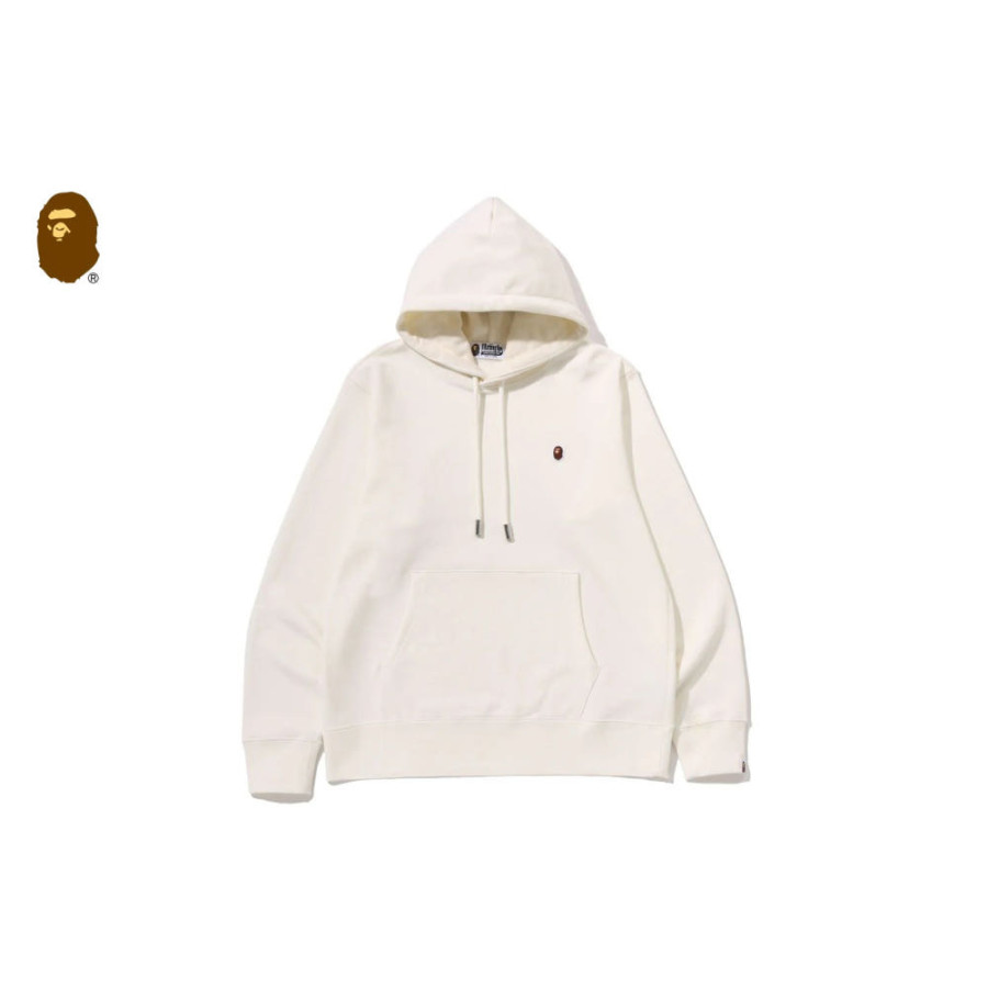 베이프 원 포인트 레귤러 핏 풀오버 후드티 3컬러 1M30114306