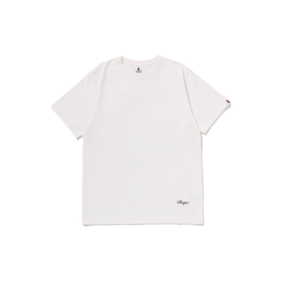 베이프 BAPE 2피스 반팔 티 언더웨어 화이트 1L70183007