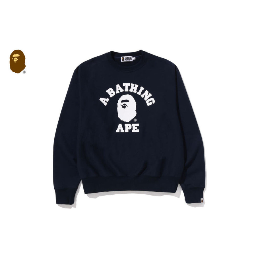 베이프 클래식 컬리지 크루넥 스웨트셔츠 4컬러 1L70113003