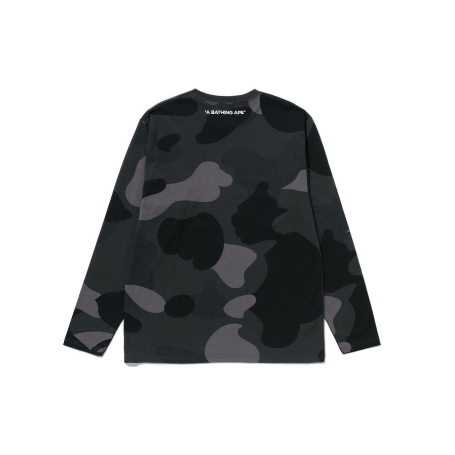 베이프 메가 컬러 카모 원 포인트 롱슬리브 티셔츠 3컬러 1L80111008