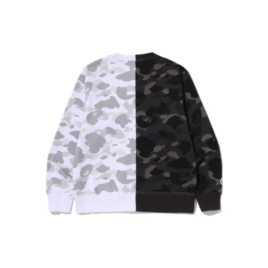 베이프 컬러 카모 타이거 샤크 크루넥 스웨트셔츠 2컬러 1L80113009