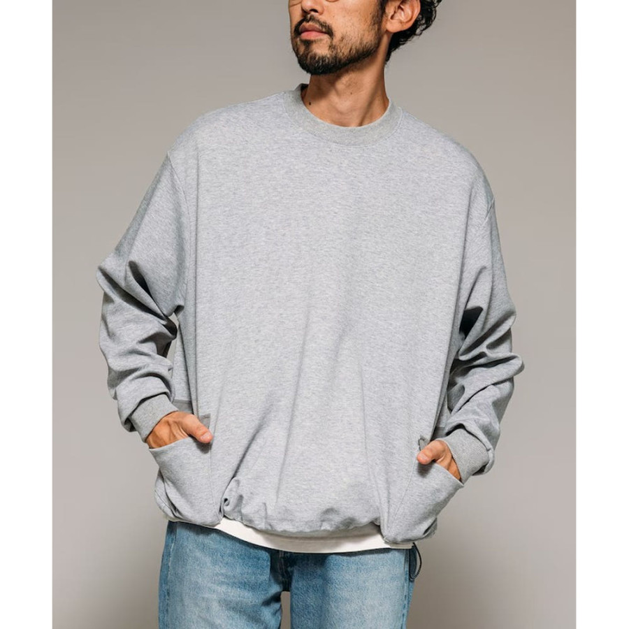 프릭스스토어 퍼스트핸드 사이드 포켓 스핀들 박스 크루넥 스웨트 4컬러 3323234400013