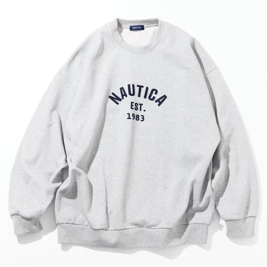 프릭스스토어 노티카 펠트 패치 아치 로고 크루넥 스웨트 3컬러 1023207500602