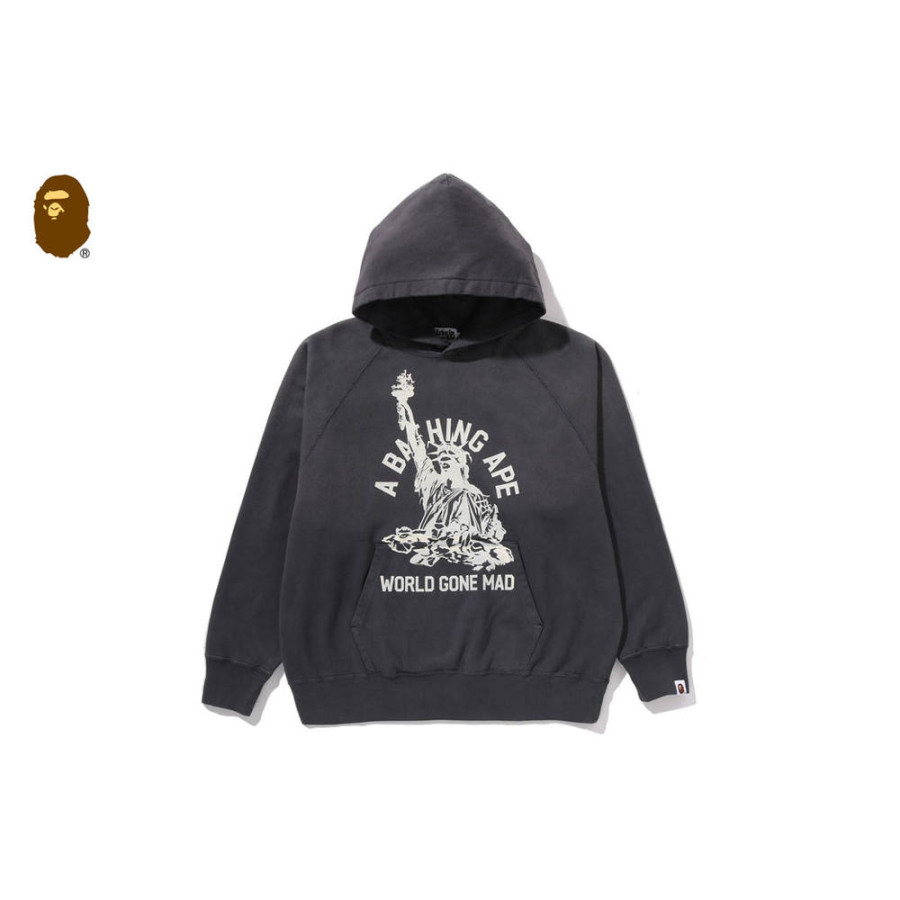 베이프 디스트로이 워시드 릴렉스핏 풀오버 후디 후드티 3컬러 1L80114002