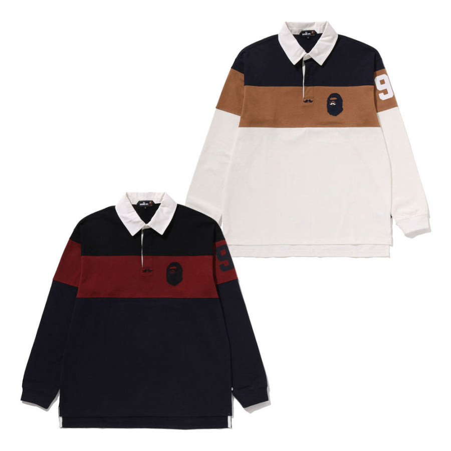 베이프 롱슬리브 럭비 폴로 2 2컬러 7L70112303