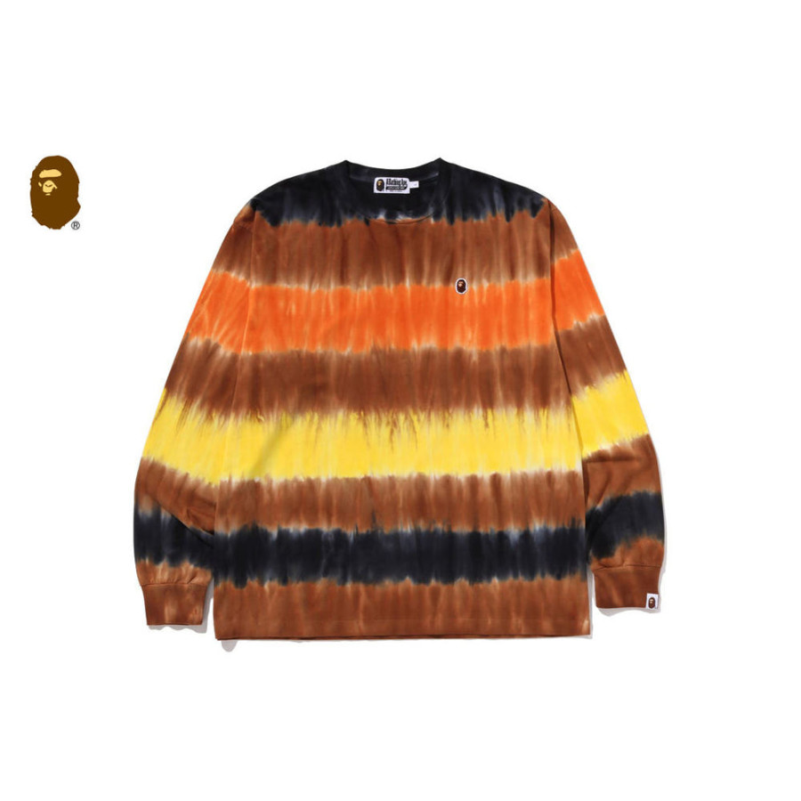 베이프 드립 스트라이프 릴랙스 핏 롱슬리브 티셔츠 2컬러 1L80111010