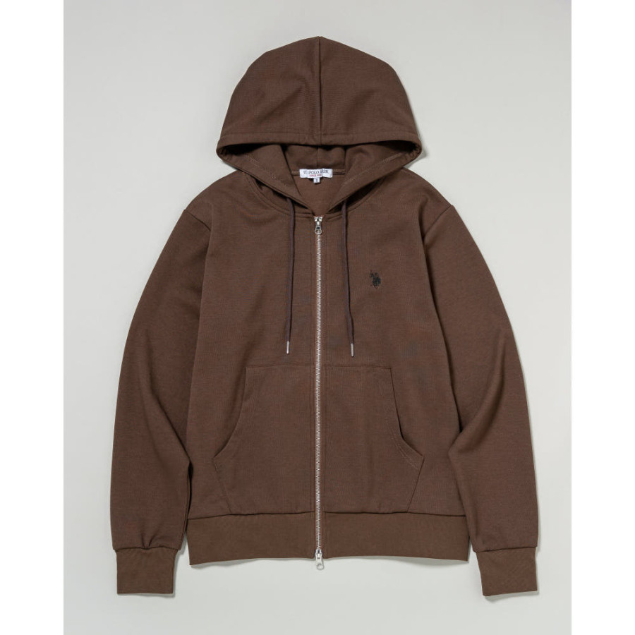 U.S. POLO ASSN. 유에스폴로에센 더블 호스맨 자수 풀 집 후드 4컬러 PLM53327