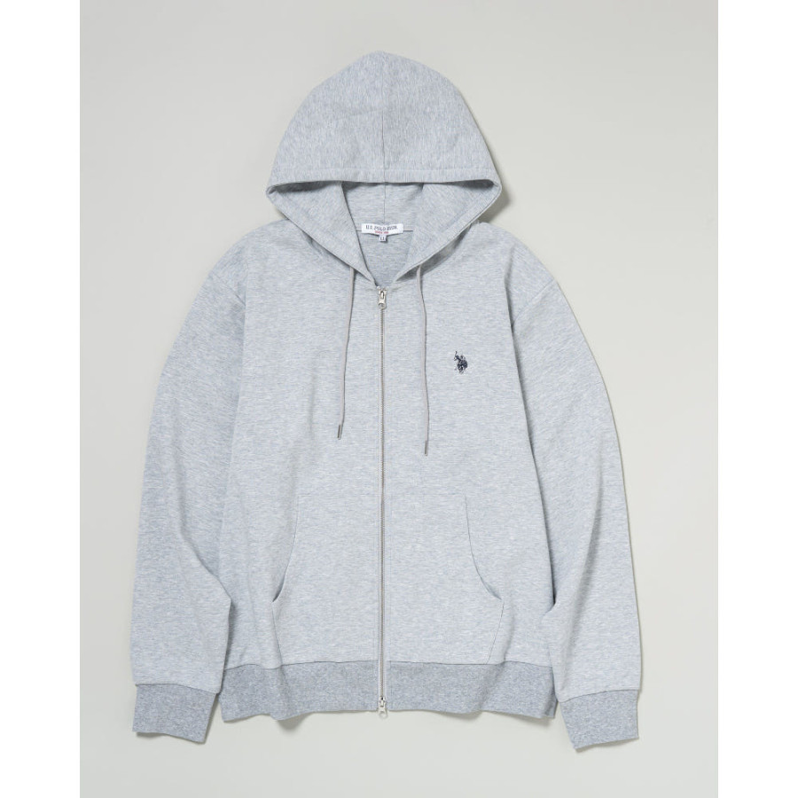 U.S. POLO ASSN. 유에스폴로에센 더블 호스맨 자수 풀 집 후드 4컬러 PLM53327