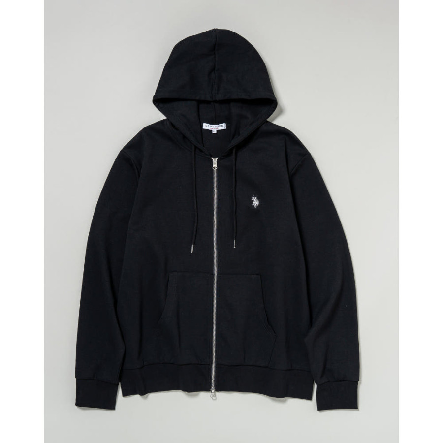 U.S. POLO ASSN. 유에스폴로에센 더블 호스맨 자수 풀 집 후드 4컬러 PLM53327