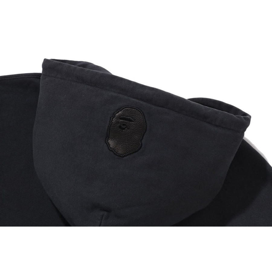 베이프 스타 패치 릴렉스핏 불오버 후디 블랙 1L80114008