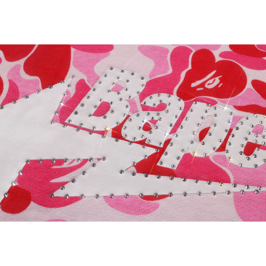 베이프 ABC 카모 라인스톤 스타 크루넥 스웨트 셔츠 2컬러 1L80113013