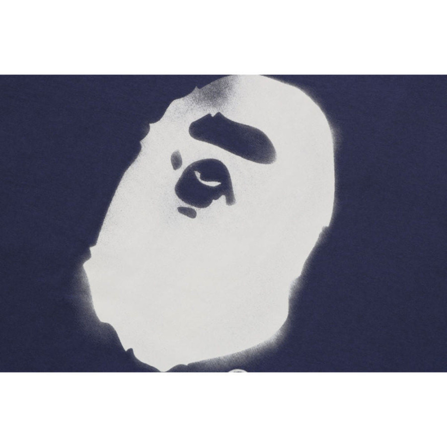 베이프 스프레이 프린트 에이프 헤드 릴렉스 핏 티셔츠 3컬러 1L80110334