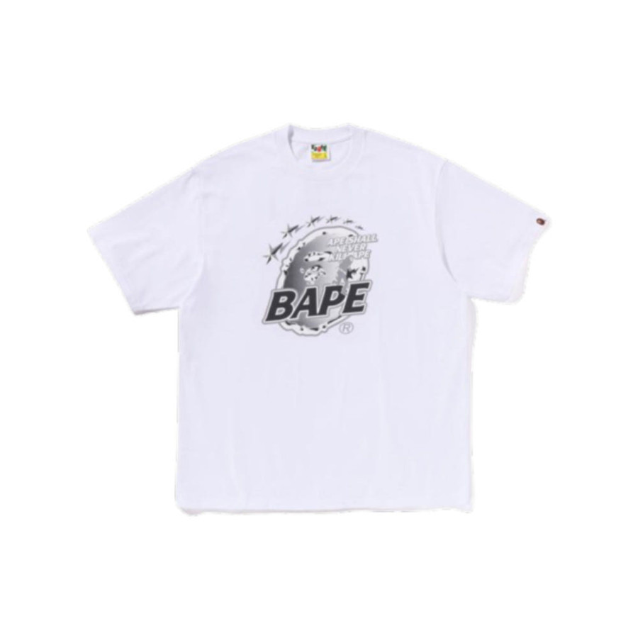 베이프 메탈 에이프 헤드 릴렉스핏 티셔츠 2컬러 1L80110340