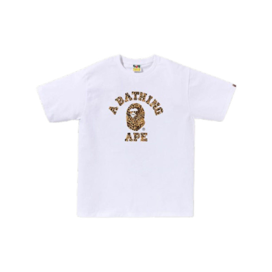 베이프 와일드 레오파드 패턴 콜리지 티셔츠 6컬러 1L80110039