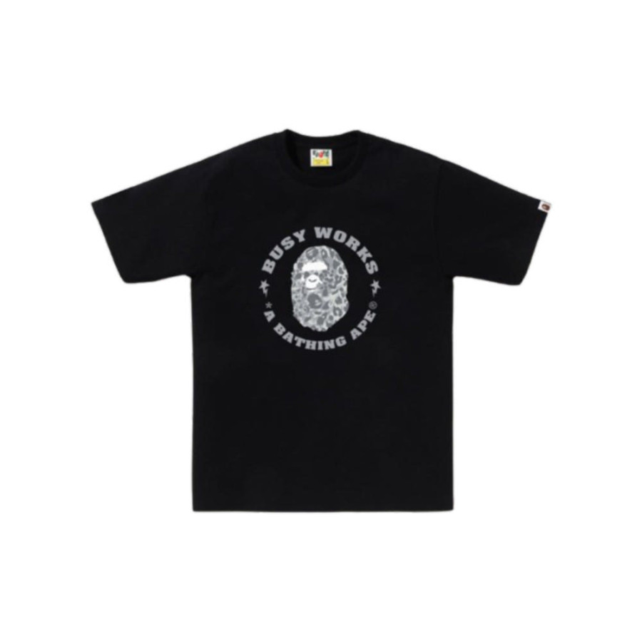 베이프 와일드 레오파드 패턴 비지 워크 스타 티셔츠 3컬러 1L80110041