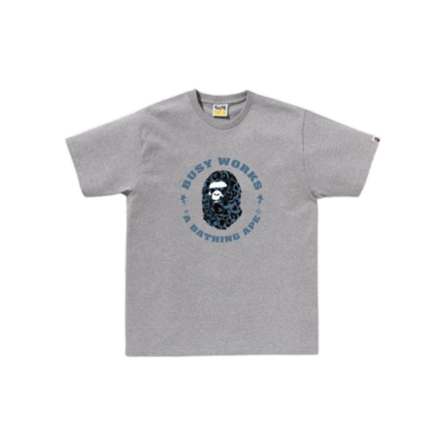 베이프 와일드 레오파드 패턴 비지 워크 스타 티셔츠 3컬러 1L80110041