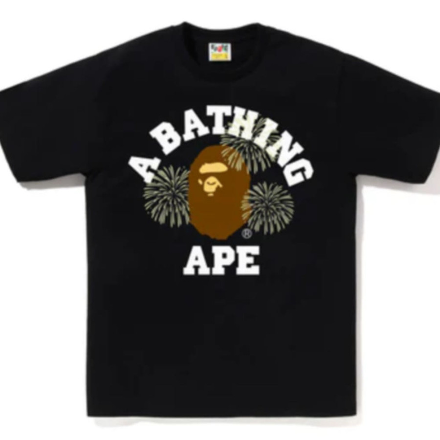 베이프 파이어워크 칼리지 티셔츠 2컬러 1L72110023