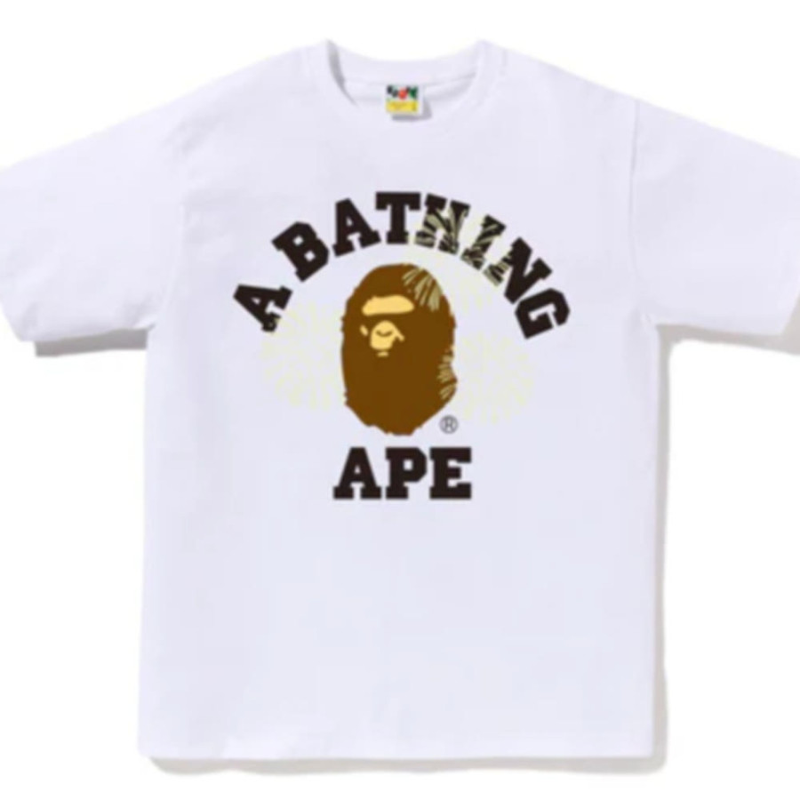 베이프 파이어워크 칼리지 티셔츠 2컬러 1L72110023