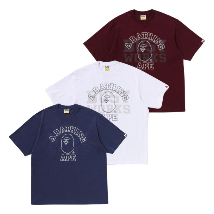 베이프 칼리지 릴렉스핏 티셔츠1 3컬러 1L80110328