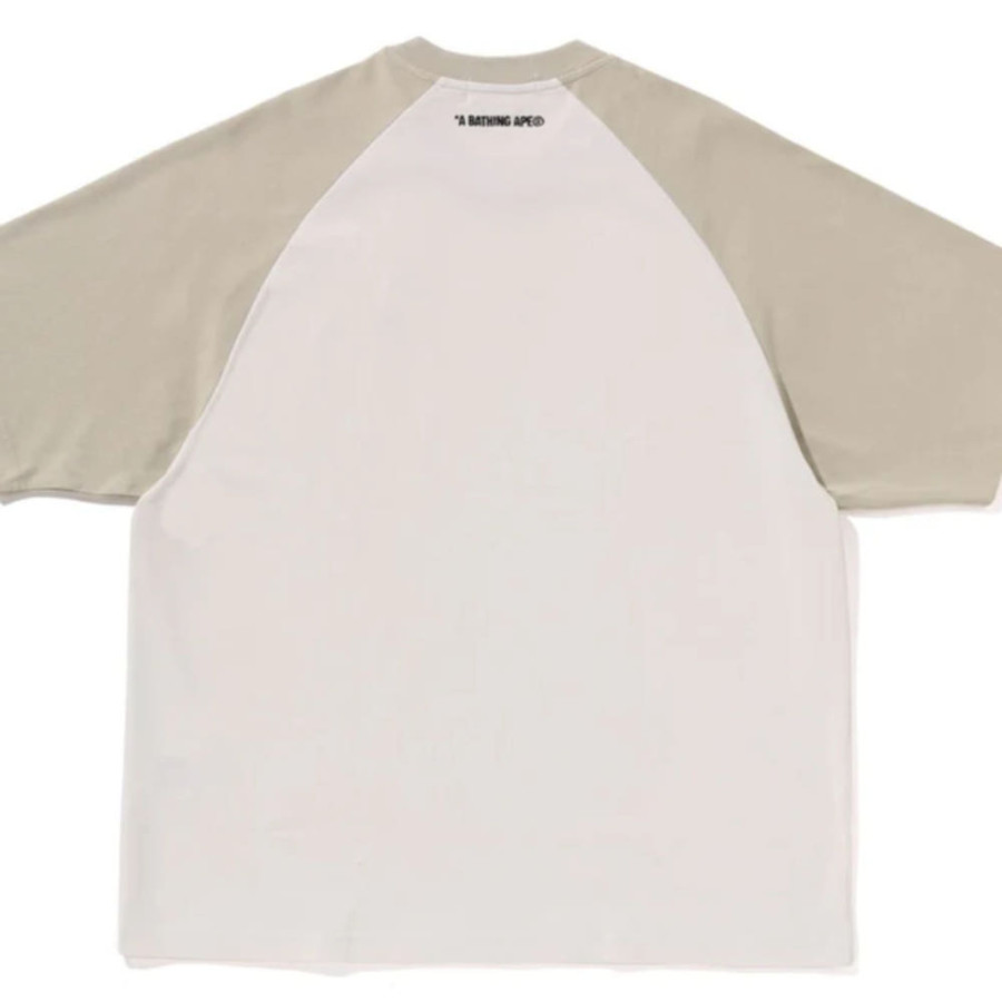 베이프 원 포인트 릴렉스핏 래글런 티셔츠 2컬러 1L80109306