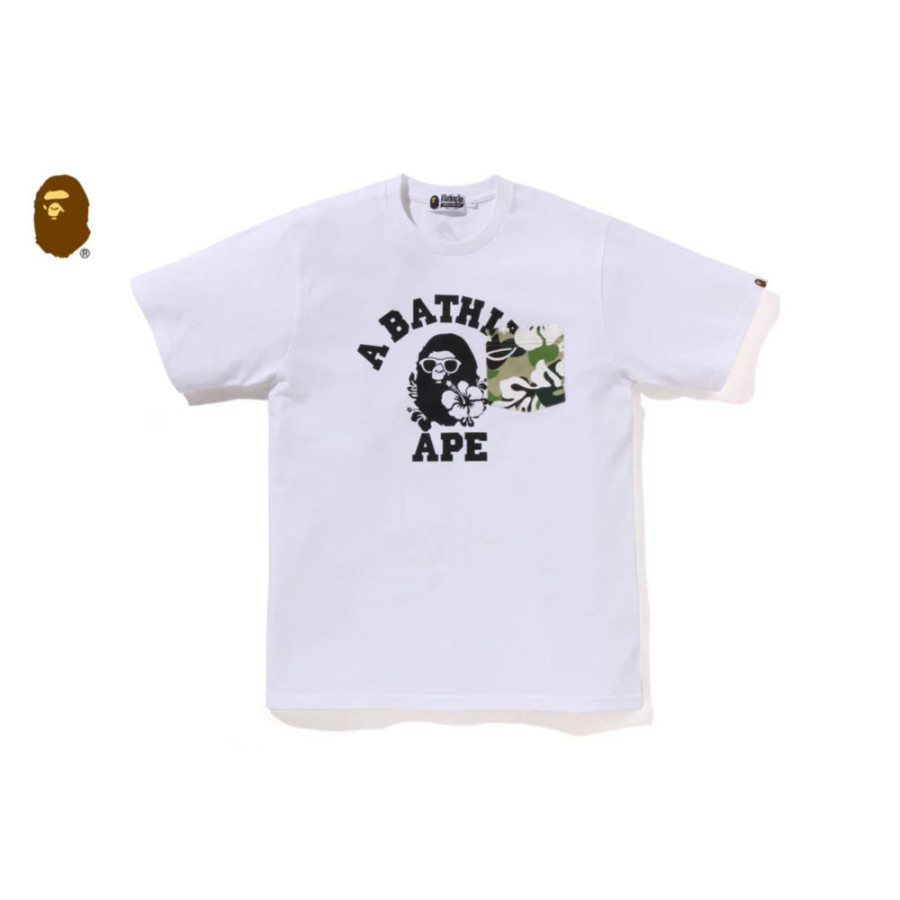 베이프 ABC 리조트 카모 포켓 컬리지 반팔티 2컬러 1L70109003