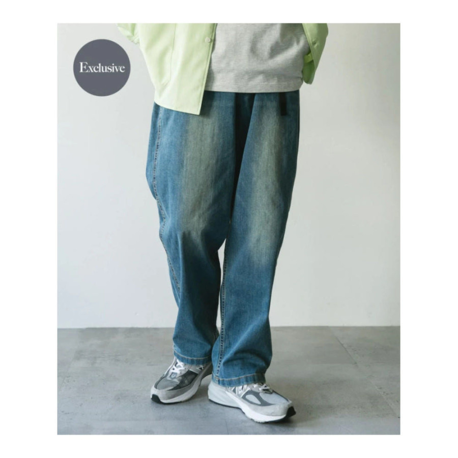 그라미치 X 어반리서치도어 URBAN RESEARCH DOORS 별주 마운틴 와이드 데님 팬츠 4컬러 DMA4-GMP5-S2078