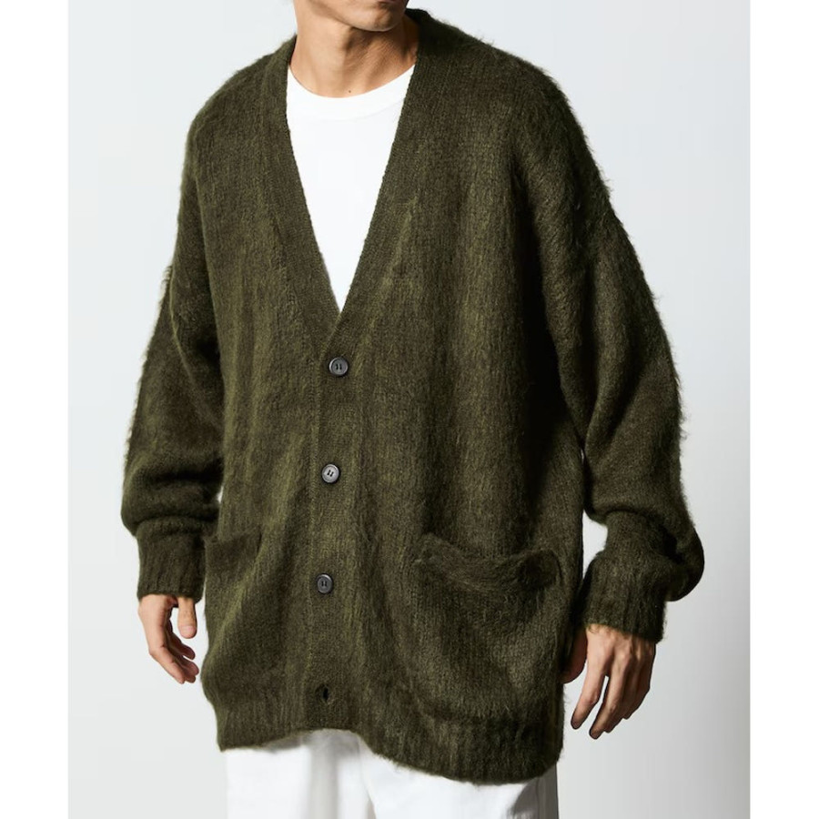 프릭스스토어 릴랙스핏 샤기니트 루즈 가디건 5컬러 1235248900094