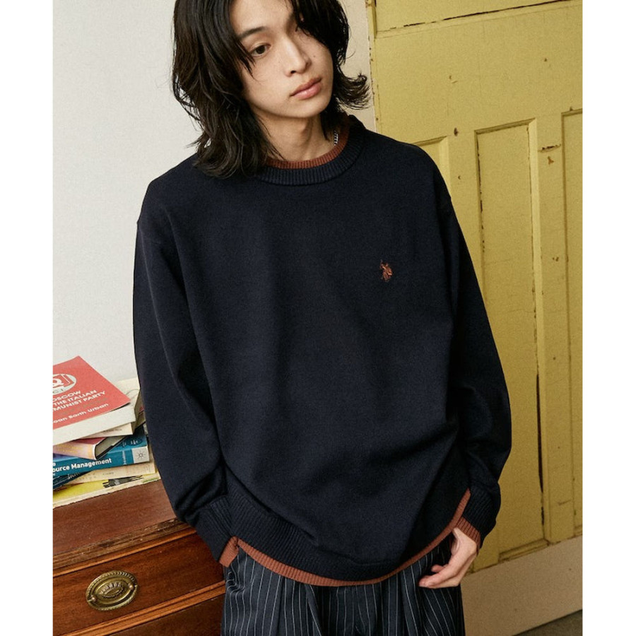 U.S. POLOASSN. 유에스폴로에센 별주 페이크 레이어드 니트 3컬러 3130291600008