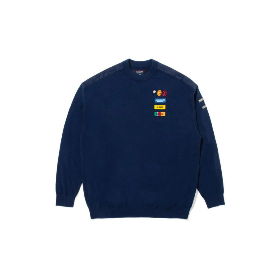 베이프 카즈키 쿠라이시 에이프 헤드 패치 밀리터리 니트 스웨터 2컬러 1L83120901