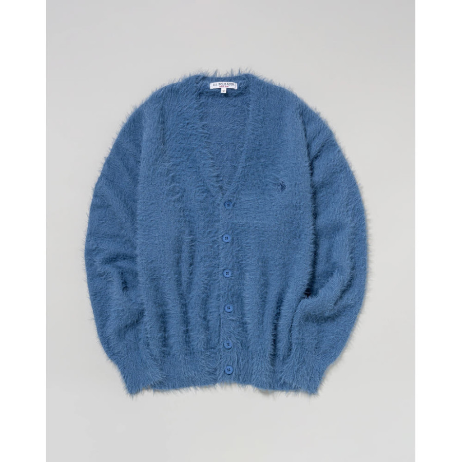 U.S. POLO ASSN. 유에스폴로에센 페더 가디건 더블 호스맨 자수 5컬러 PLM53401