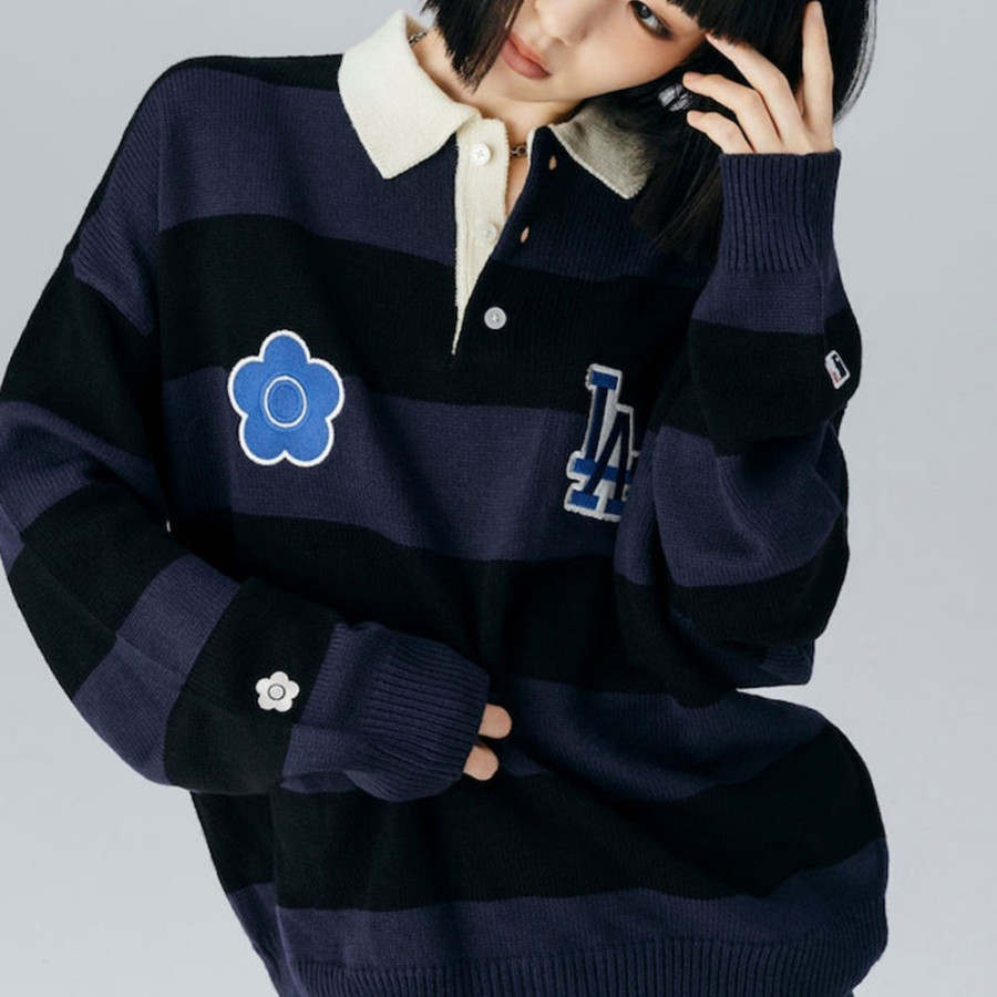 퍼블럭스 MARY QUANT 니트 럭비 셔츠 3컬러 3131375300002