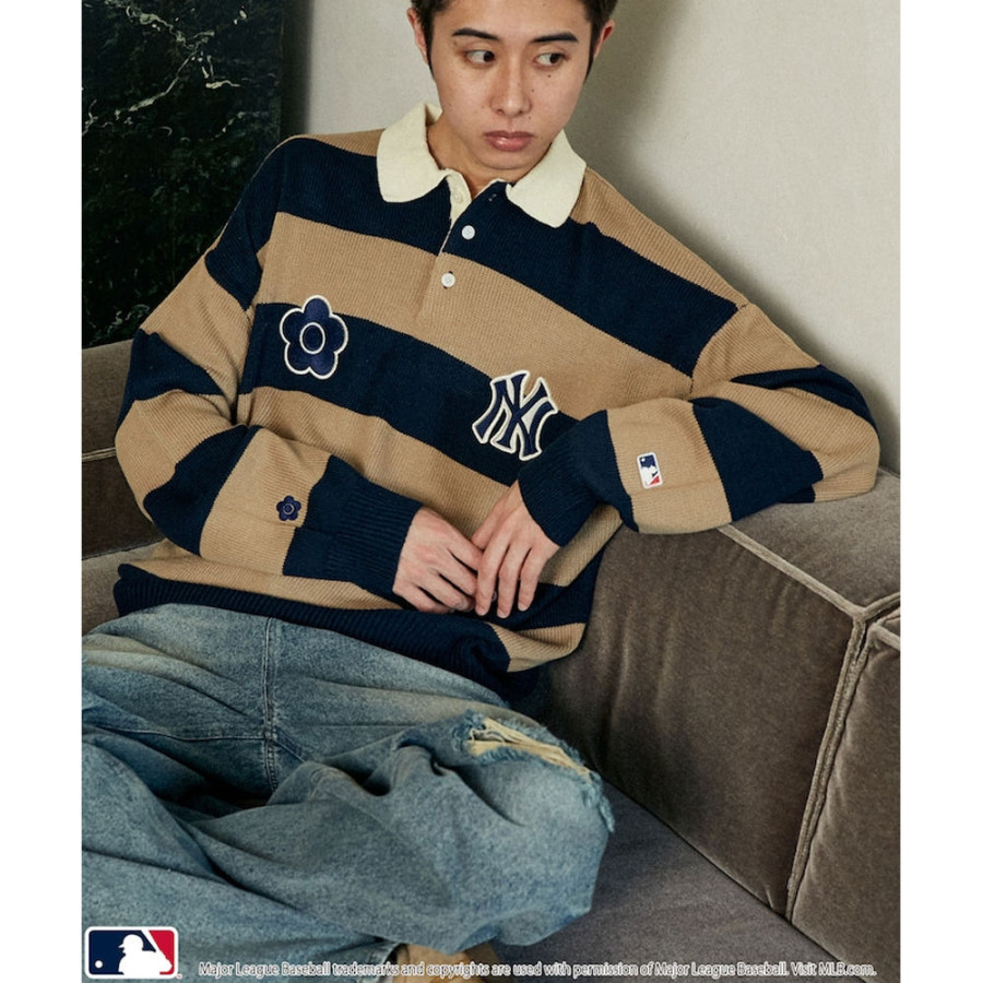 퍼블럭스 MARY QUANT 니트 럭비 셔츠 3컬러 3131375300002