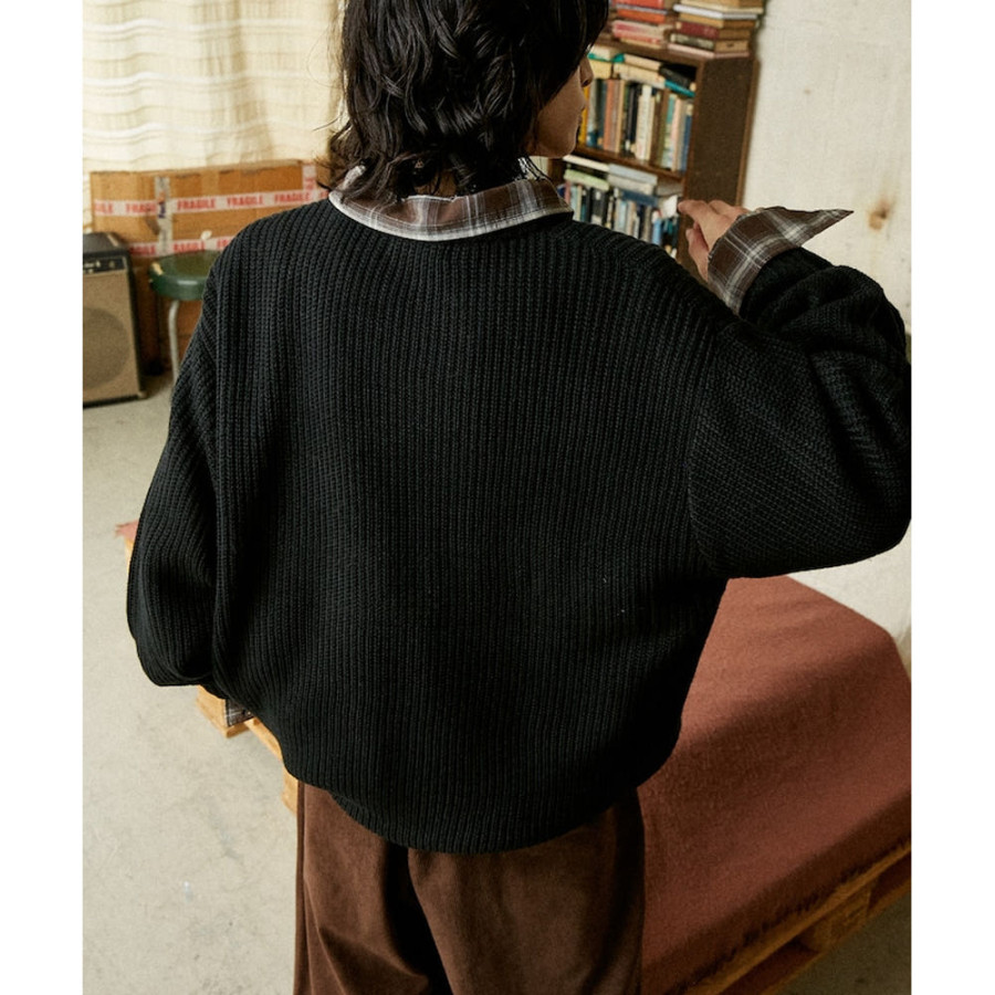 U.S. POLO ASSN. 유에스폴로에센 PUBLUX 별주 자수 아제 편직 라운드넥 니트 4컬러 3130291600006