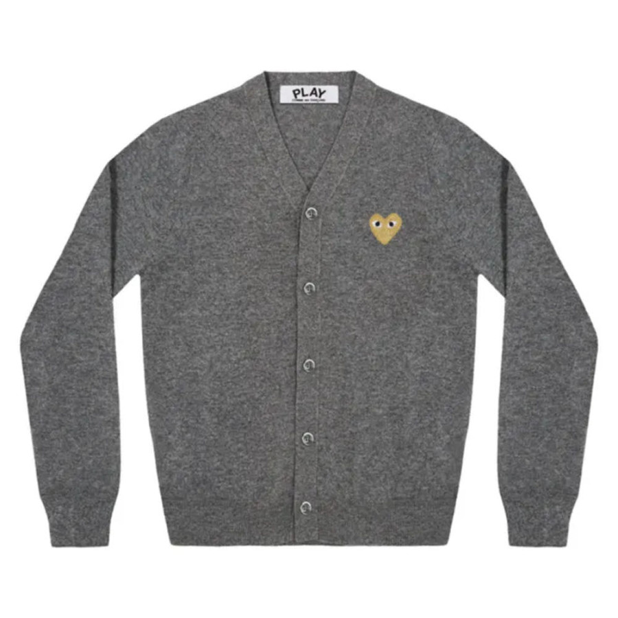 꼼데가르송 PLAY CDG 가디건 골드와펜 브이넥 3컬러 남녀공용 AX-N050-051