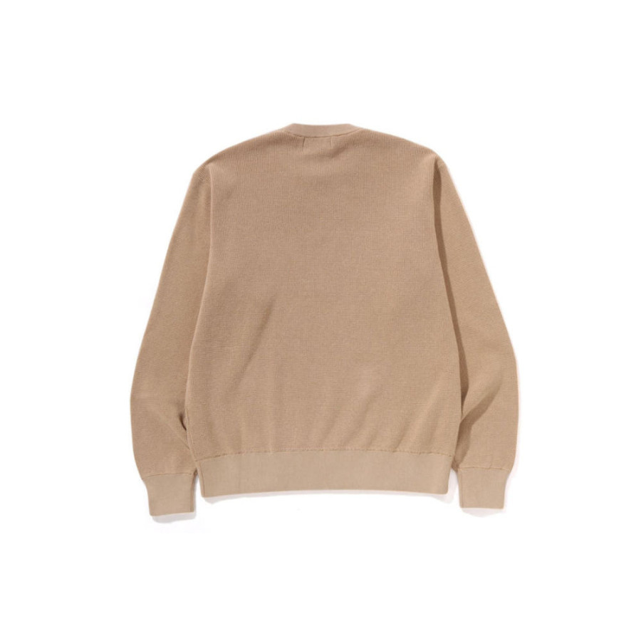 베이프 컬리지 와플 크루넥 스웨터 3컬러 1L30120002