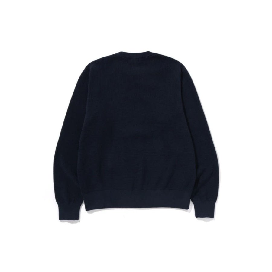 베이프 컬리지 와플 크루넥 스웨터 3컬러 1L30120002