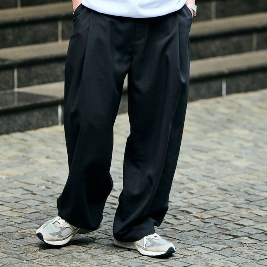 프릭스스토어 에어라이드 와이드 실루엣 포켓터블 턱 슬랙스 팬츠 4컬러 1243248900602