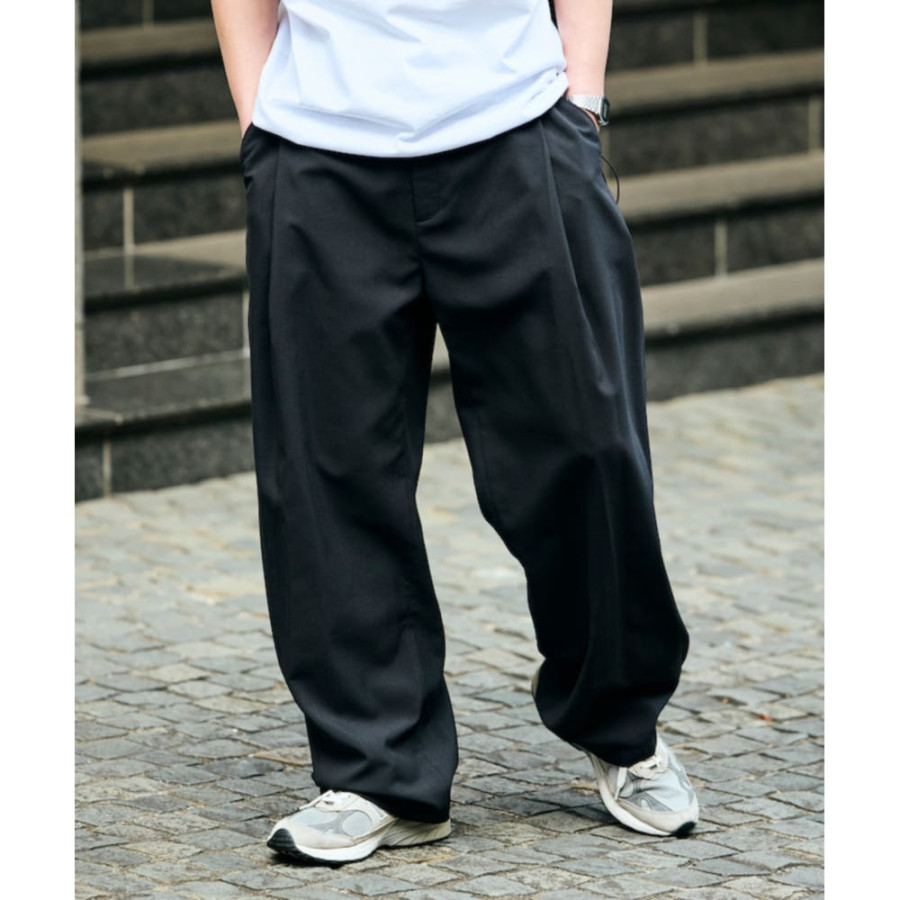 프릭스스토어 에어라이드 와이드 실루엣 포켓터블 턱 슬랙스 팬츠 4컬러 1243248900602