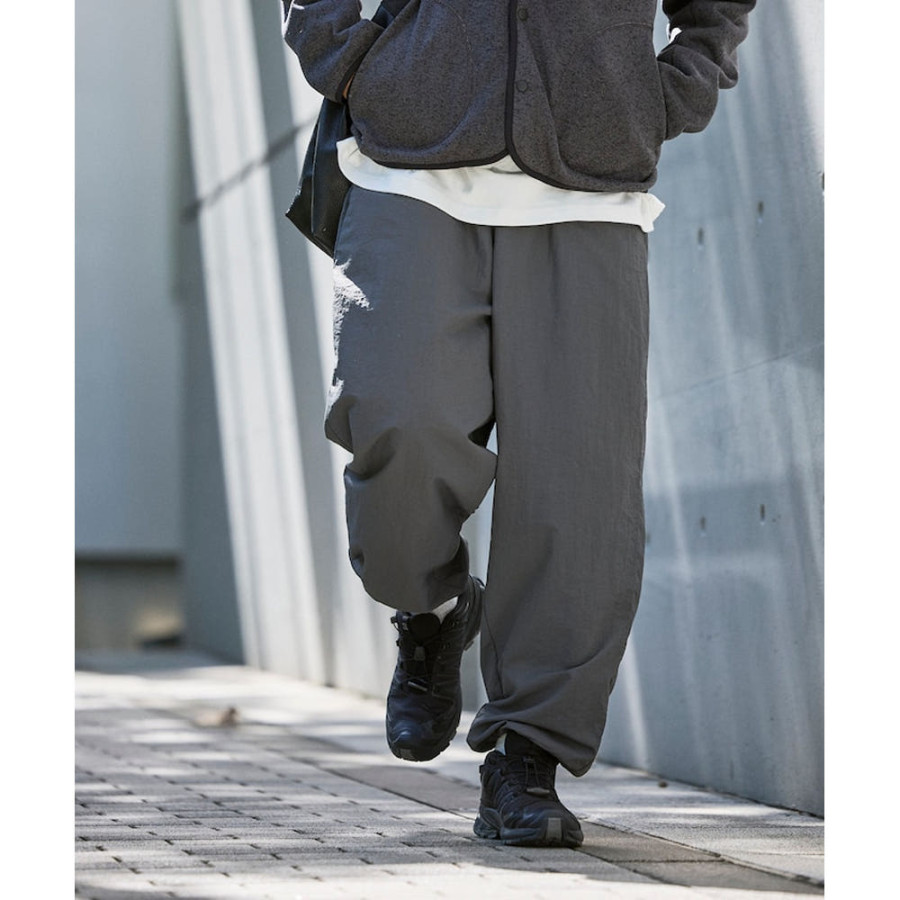 퍼스트핸드 와이드 스트레이트 나일론 트랙 테이퍼드 실루엣 이지 팬츠 3컬러 3342234400003