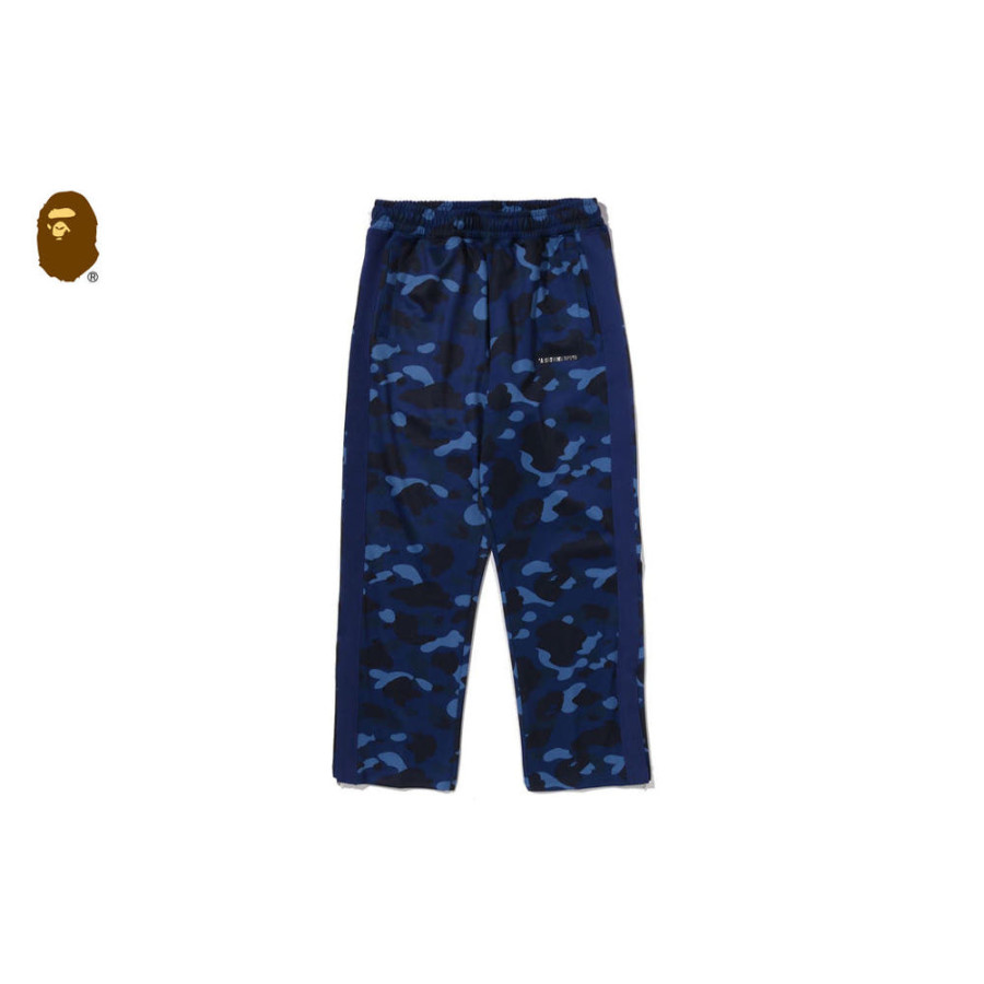 베이프 컬러 카모 메탈 로고 릴렉스 핏 트랙 스웨트 팬츠 3컬러 1L80152315