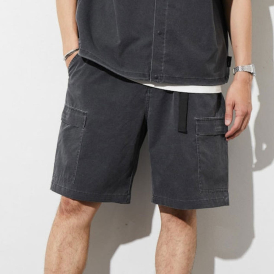 프릭스스토어 AIR TECH BREATH 메쉬 피그먼트 가공 웰빙벨트 카고 반바지 3컬러 1044248900387