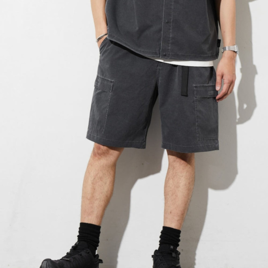 프릭스스토어 AIR TECH BREATH 메쉬 피그먼트 가공 웰빙벨트 카고 반바지 3컬러 1044248900387