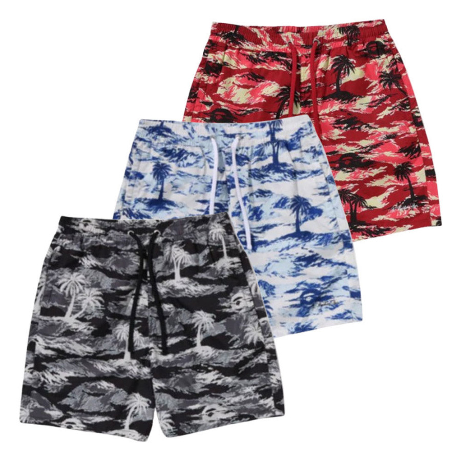 베이프 팜트리 카모 릴렉스핏 비치 반바지 3컬러 1L30153312