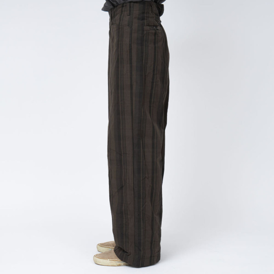 나나미카 플레드 독 팬츠 브라운 S25SC073