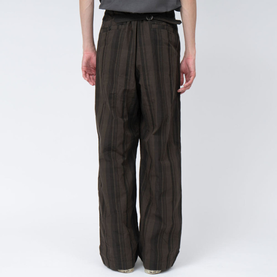 나나미카 플레드 독 팬츠 브라운 S25SC073