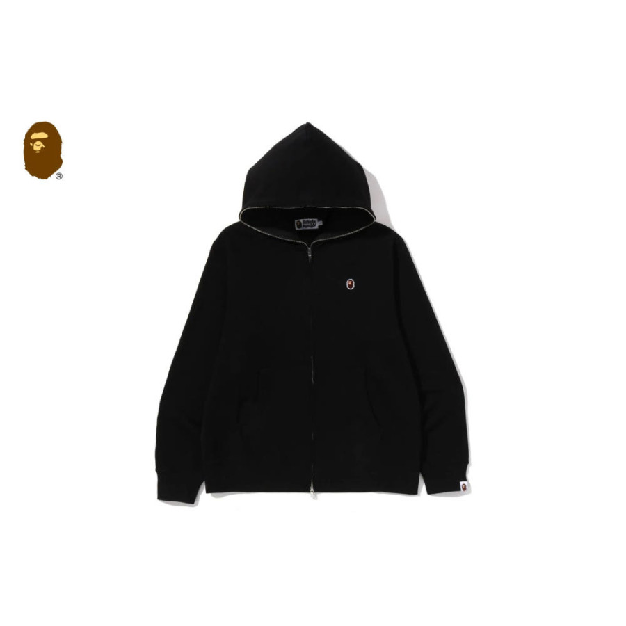 베이프 원 포인트 레귤러 핏 풀집업 후드 4컬러 1M30115313